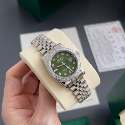 Rolex Datejust 31mm Emerald Green Dial 316L Steel Jubilee Bracelet Diamond Bezel Lady Watch